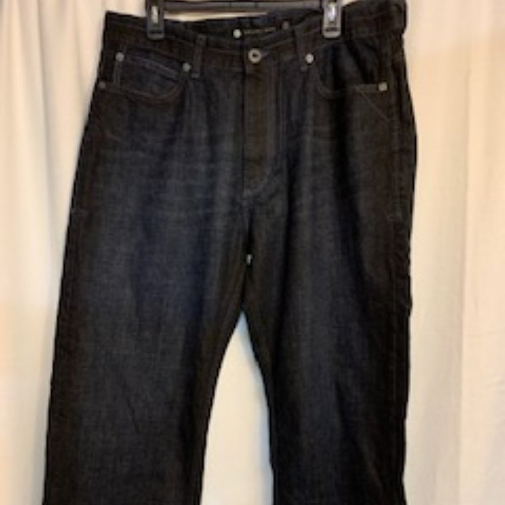 Sean John Men's 38 x 29 Dark Indigo Blue Jeans